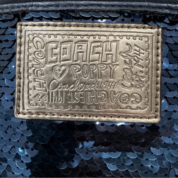 Coach Blue Sequins Poppy Crossbody - Picture 4 of 16